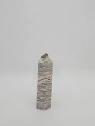 This beautiful pink zebra jasper tower crystal point crystal wand is perfect for those seeking a healing and protection...