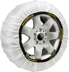 Taille XL. Chaussettes neige textile silencieuses, légères et confortables au roulage pour équiper deux pneus.