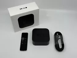 Nice clean Apple TV 4K HDR model - great for Christmas gift. really clean and includes remote and power cord. Ready to...