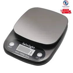Capacity: 10kg / 1g. 【Material】 The digital food scale with a stainless steel platform and ABS plastic base for...