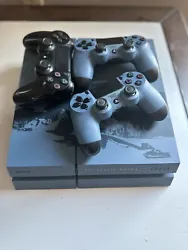 ps4 console Limited Edition With 3 Controllers And Bluetooth Headphones Set.. Condition is Used. Shipped with USPS...