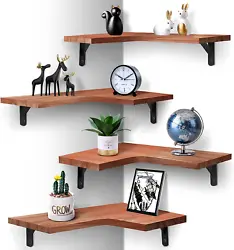 : Perfect combination of floating and corner shelves.You can make full use of the blank corners and turnings in your...
