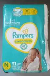 Made for your growing baby, new Pampers Swaddlers is our softest diaper ever with outstanding absorbency! New...