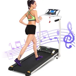 ANCHEER Folding Treadmill, 12 Preset Programs, Electric Foldable Treadmills with LCD Monitor Motorized & Pulse Grip....