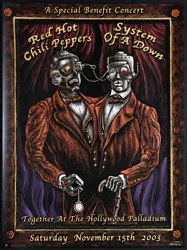 Artist: Emek  AoMR 049.3 Silkscreen 22 x 29.5 inches condition: hand-signed and doodled by Emek  Red Hot Chili Peppers...