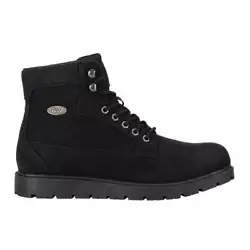 Bedrock Hi Lace Up Boots. Age: Adult. Color: Black. Padded Collar And Tongue. Synthetic Nubuck Upper.