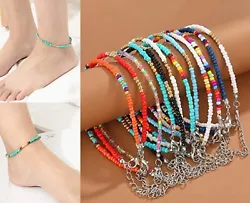 And it weighs about 11g, you wont feel pressure. Type Anklet. Handmade Beads Anklet: Using the quality beads and cord...
