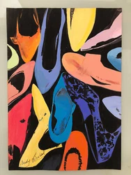 This work of art does not have Coa or authentication (in particular Andy Warhol foundation authentication). INCREDIBLE...