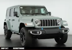 This ALL NEW 2024 Jeep Wrangler Sahara 4xe features the earl clear coat exterior and black mckinley trimmed power...