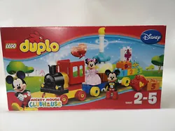 LEGO DUPLO 10597. Monte à bord du train danniversaire Mickey Mouse sur lequel Mickey et Minnie organisent une parade...