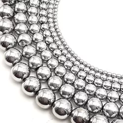 Material: Hematite. 2mm/Approx 219 Beads Per Strand. 3mm/Approx 136 Beads Per Strand. 4mm/Approx 103 Beads Per Strand....