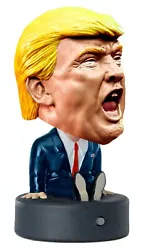 Crafted with an amazing likeness of our 45th President, President Trump Bobblehead is he perfect collectible novelty...