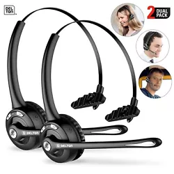 Our simple and intuitively designed headset with mic pairs in seconds with your phone, computer or other Bluetooth...