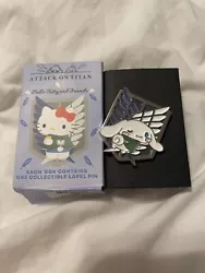 Hello Kitty and Friends x Attack on Titan Blind Box Pin CINNAMOROLL. Condition is Like New. Shipped with USPS Ground...