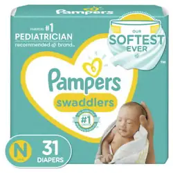 Pampers Swaddlers is the softest diaper EVER with outstanding absorbency! New ultra-soft absorbent layers soothe and...