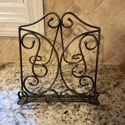 Bronze Metal Vintage Scrollwork Design Kitchen Cookbook Holder/Tablet Stand Rack. Brand new never used. Heavy and well...