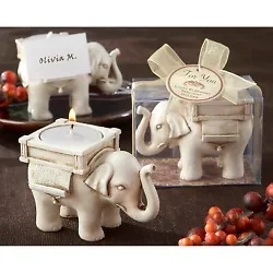 •12ct lucky elephant tealight holders add dramatic style to your decor •Compatible with tealight candles •Each...