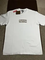 Supreme Burberry Box Logo Tee White Size Small.All packages will be delivered at 11:30am  EST M-Sat.If you order your...