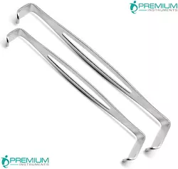 2 Pieces US Army Navy Retractor Veterinary Double Ended Stainless Steel Premium. US Army Retractor is used to expose...