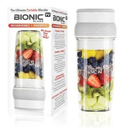 JAM PROOF and LEAK PROOF: Bionic Blades motor is located where the lid is, allowing you to safely turn this small...