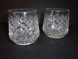 I have two roly poly old fashioned crystal by Waterford in the popular Alana pattern. Criss hatch cut, no trim.