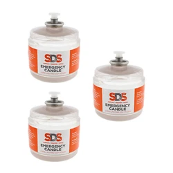 SDS | Survival Candles Long Burning Candles for Emergency Candle 115 Hours 3pk.