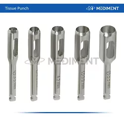 5pcs Set of Dental Implant Tissue Punch for an Implant Surgery. Tissue Punch Sizes High Quality Polished Stainless...