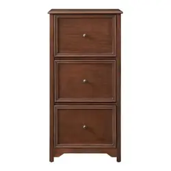 Keep your place looking tidy with this Bradstone 3 Drawer Walnut File Cabinet. Color/Finish: Walnut. File cabinet is...
