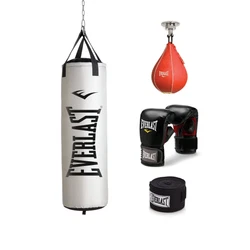 The 70 lb Platinum Heavy Bag Kit has everything you need to get into boxing shape. Keep hands and wrists safea and...