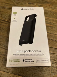 Coque de protection avec batterie intégrée pour iPhone 11 Pro Max.