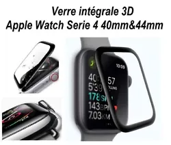 40mm et 44mm. Pr Apple Watch série 4 vitre protection écran verre trempé 3D INTEGRALE 40/44mm. Film de protection...