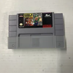 Mario is Missing (Super Nintendo / SNES,1993) - Cart & Protector , Authentic. Clean and tested.