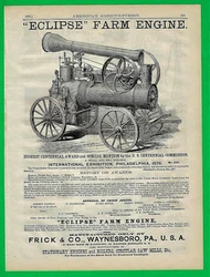 Scarce original print ad from 1878 magazine. Very good condition.