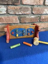 Vintage 1950s Toddler Childs Preschool Playskool Wooden Cobblers Work Bench Toy. Vintage 1950s Toddler Childs Preschool...