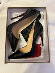 Christian Louboutin so Kate black pumps w/ red bottoms 120mm Size 39.5. Condition is New with box. Shipped with USPS...