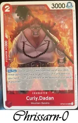 Carte One Piece:  Curly.Dadan  OP02-005  UC  paramount War  ENG Neuve
