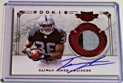 Team: Oakland Raiders, Buffalo Bills, Houston Texans, Buffalo Bills. Insert: Rookie Jersey Patch Autograph. Player:...
