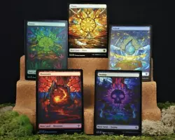 Dominaria United Full Art Basic Land Card Set Lot Magic the Gathering MTG DNU. Condition is New. Included is one of...