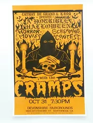 PRESENTED BY THE CATHAY DE GRAND AND LA RADIO STATION KROQ. ON HALLOWEEN! An exact reproduction of the original. All...