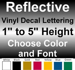 You may request your lettering split up as separate decals. Otherwise, characters are printed on a single continuous...