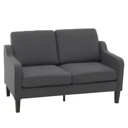 1 x Loveseat. Spacious and comfortable,it still has a small footprint to fit into any small space. Whats not to love?....