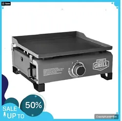 The Expert Grill 1 Burner Tabletop Griddle gives you the versatility to grill whatever you want wherever you are! The...