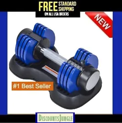 With this adjustable dumbbell, you won’t waste another minute to add more dumbbell plates for switching the intensity...