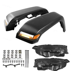 High Top Front Fender Flares With Lights For 2007-2018 Jeep Wrangler JK All Models. For 2007-2018 Wrangler JK. ABS...