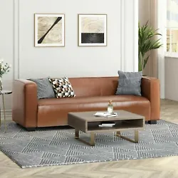 Our three-seater sofa brings your living room a stunning look with its smooth upholstery and tuxedo design. Finished...