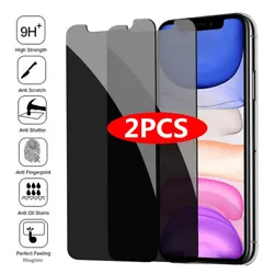 2PCS Privacy Screen Protector for iPhone 14 13 12 11 Pro XS Max Anti-spy Tempered Glass for iPhone XR SE2020 6 6S 7 8...