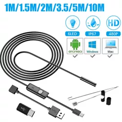 5.5/7mm Endoscope Specification ----HD 480P endoscope. 1, Make sure your phone can support OTG functionality and also...