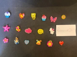 Mix of delightful Rubber Band Loom Charms. Works with all your rainbow loom bracelets or necklaces. But you will be...
