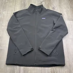 Patagonia Adze Soft Shell Jacket Black Full Zip Mens Size XL #83526. Very good condition with no flaws, see photos for...