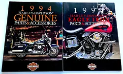 2 Harley-Davidson 1994 Genuine Motor Accessories & Genuine Motor Parts Catalog along with Eagle Iron catalog.